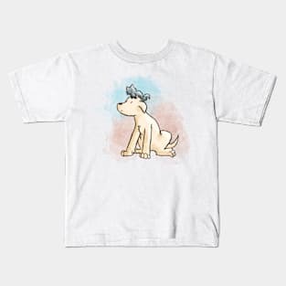 Crayon colored Puppy & Kitty Kids T-Shirt